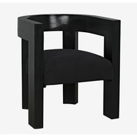 Eros Black Mahogany Accent Chair | Bone & Brass