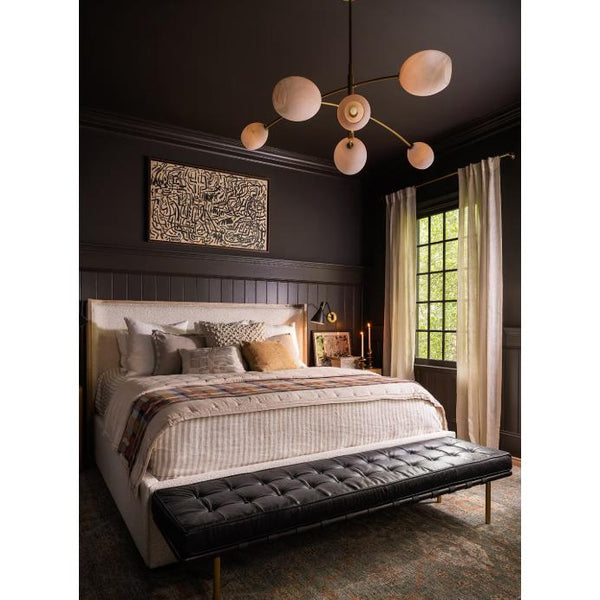 Artemis Chandelier Natural Brass - Chandelier Detail | Bone & Brass
