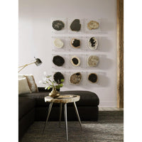 Floating Petrified Slice Wall Art - Wall Decor Detail | Bone & Brass