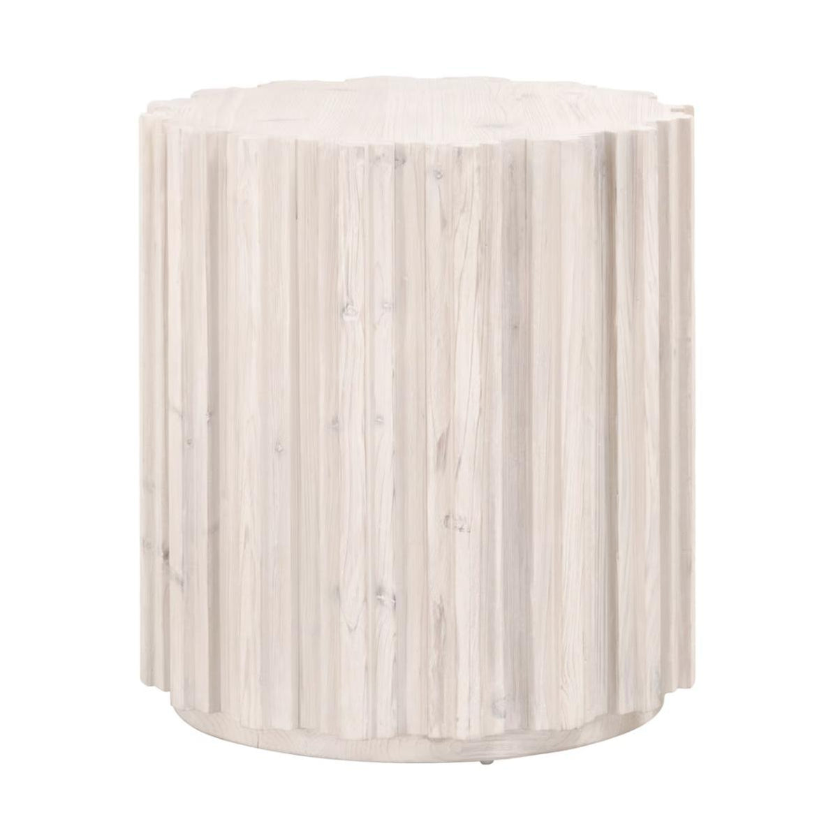 Rachel Pine White Wash End Table | Bone & Brass