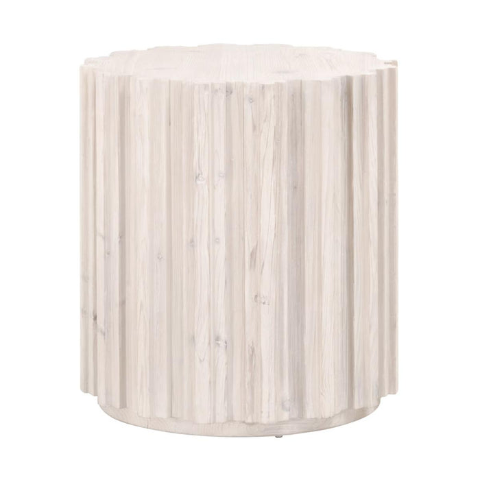 Rachel Pine White Wash End Table | Bone & Brass