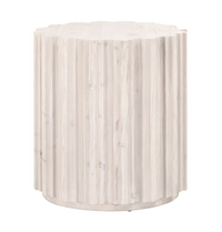 Rachel Pine White Wash End Table
