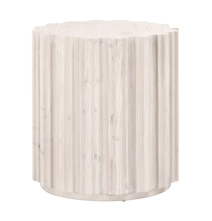 Rachel Pine White Wash End Table