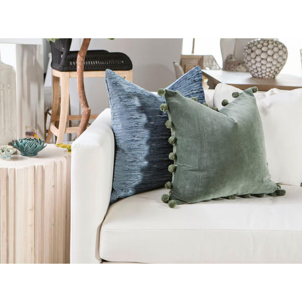 Rachel Pine White Wash End Table - Table Side View | Bone & Brass