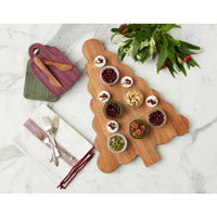 Scalloped Christmas Tree Cutting Board - Board Detail | Bone & Brass