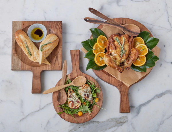 Italian Wood Cutting Board Bowls
