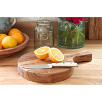 Italian Wood Cutting Board Bowls - Board Top View | Bone & Brass