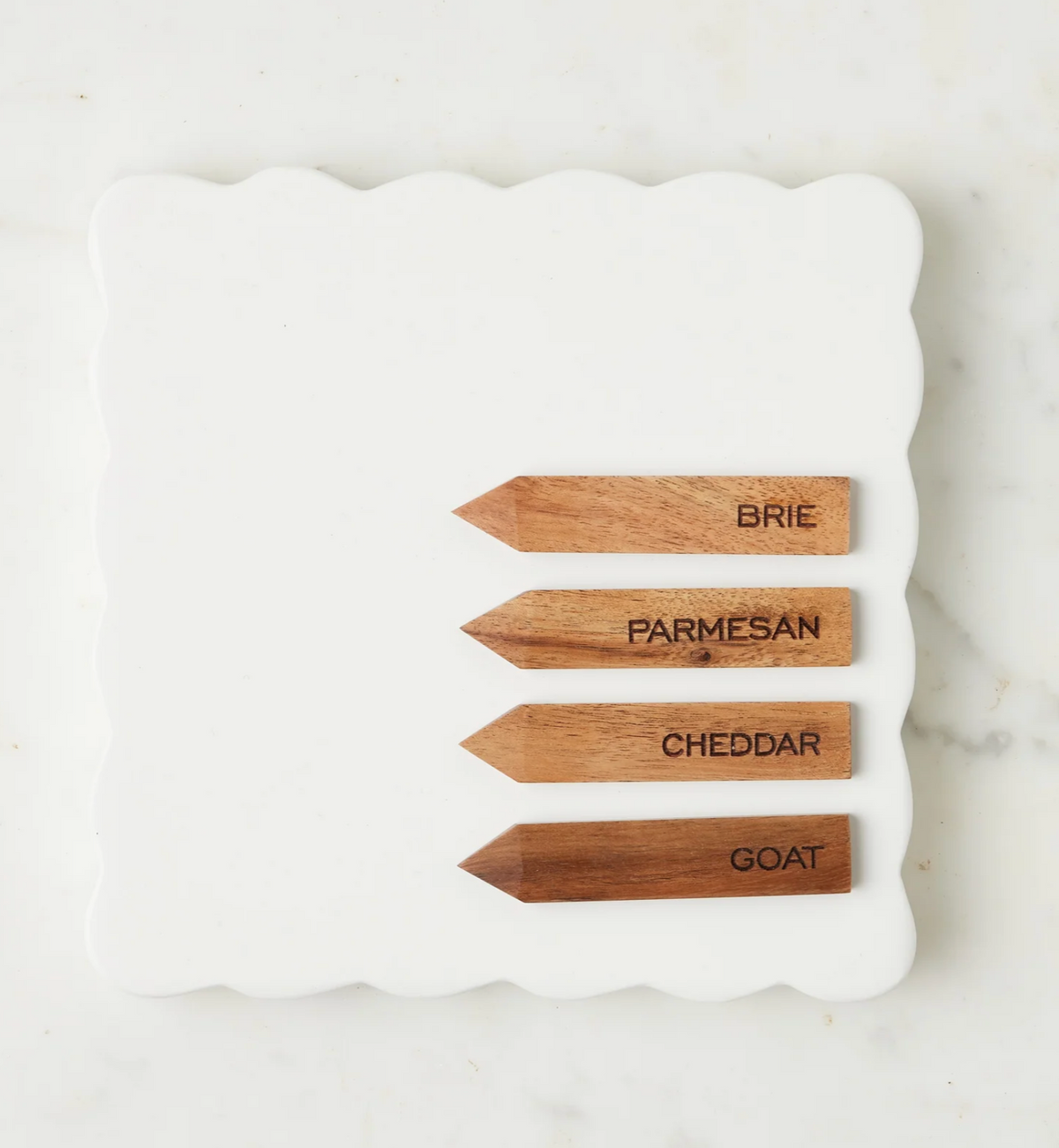 Square Scalloped Charcuterie Boards