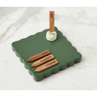 Square Scalloped Charcuterie Boards - Board View | Bone & Brass