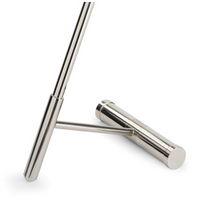 Spyder Marble Accent Table, Nickel and Brass