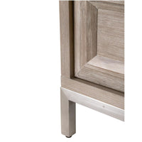 Azure Natural Gray Dresser, White Marble Top - Dresser Side View | Bone & Brass