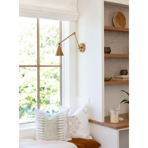 Sal Task Sconce Natural Brass