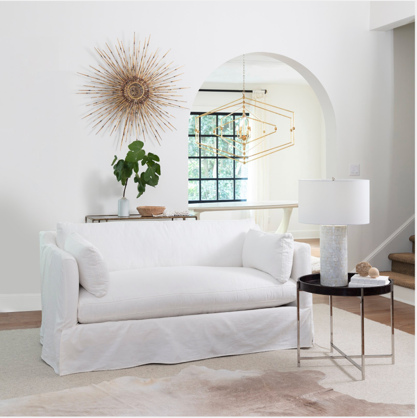 Derby Blue Leather Tray Table