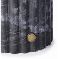 Tambour Marble Table Lamp - Lamp Detail | Bone & Brass
