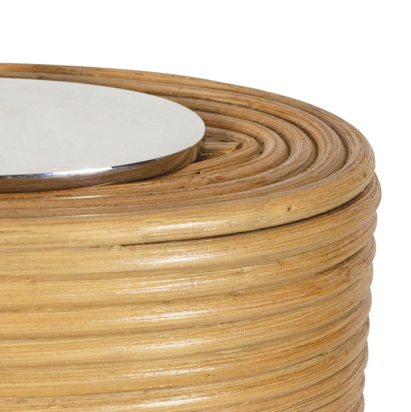 Resort Bamboo Bedside Table Lamp - Lamp Base Detail | Bone & Brass