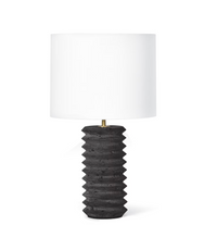 Noir Black Travertine Lamp