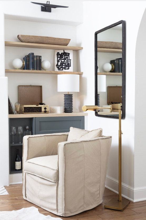 Noir Black Travertine Lamp