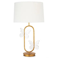 Monarch Gold Leaf Table Lamp | Bone & Brass