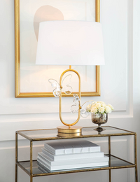 Monarch Gold Leaf Table Lamp