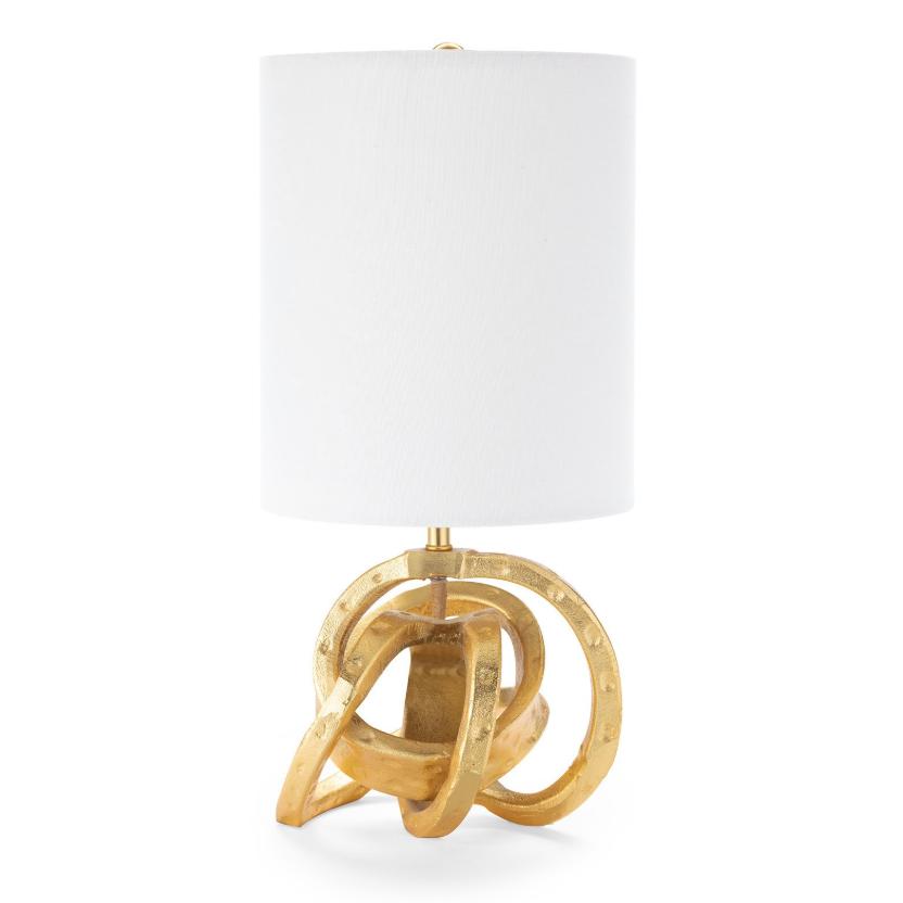 Mini Gold Knot Lamp - Lamp Base Detail | Bone & Brass