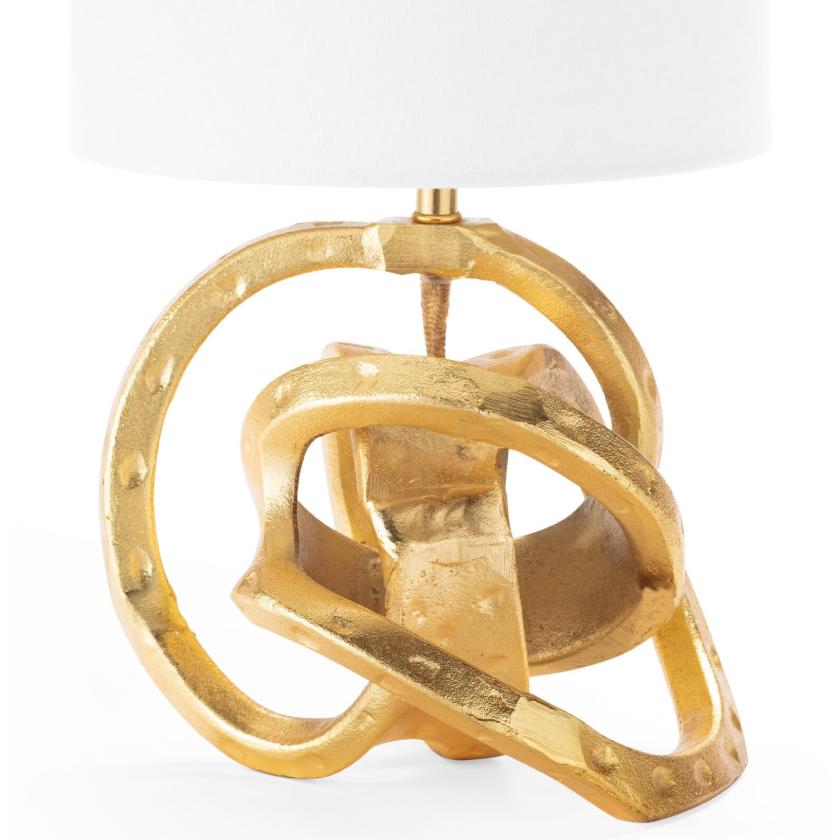 Mini Gold Knot Lamp - Lamp Detail | Bone & Brass