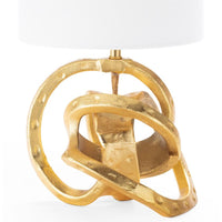 Mini Gold Knot Lamp - Lamp Detail | Bone & Brass