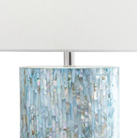 Layla Blue Mother Of Pearl Table Lamp