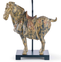 Dynasty Horse Table Lamp, Pair