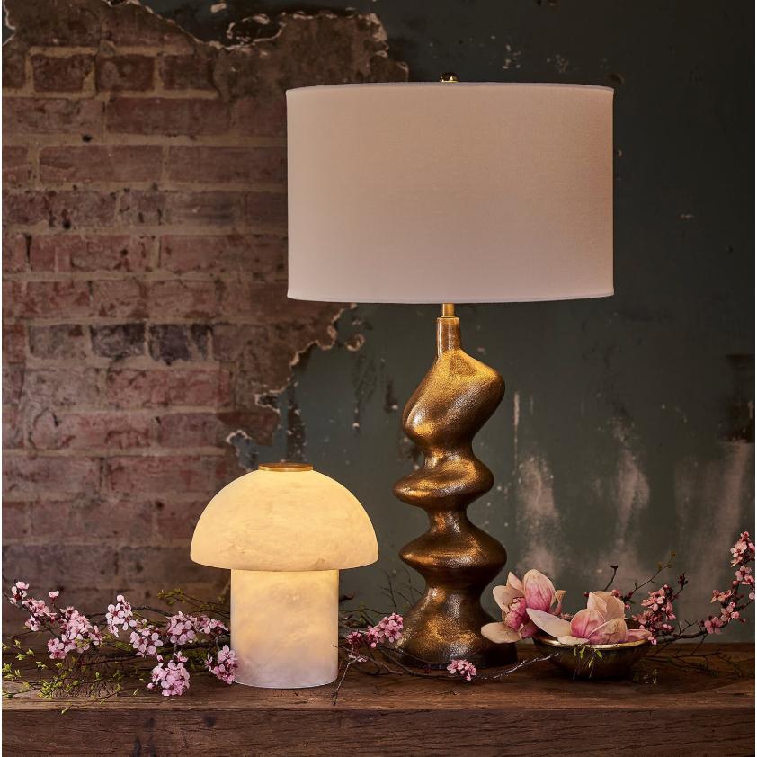 Blobby Brass Table Lamp - Lamp Detail | Bone & Brass