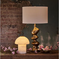 Blobby Brass Table Lamp - Lamp Detail | Bone & Brass