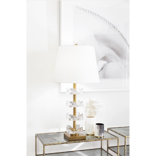 Bella Brass Table Lamp - Lamp Detail | Bone & Brass