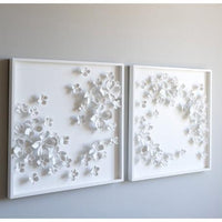 Dogwood Bouquet Artwork 1 - Artwork Frame Detail | Bone & Brass
