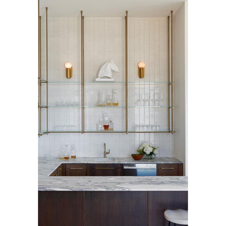 Dion Brass Sconce - Sconce Detail | Bone & Brass
