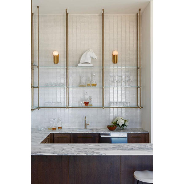 Dion Brass Sconce - Sconce Detail | Bone & Brass