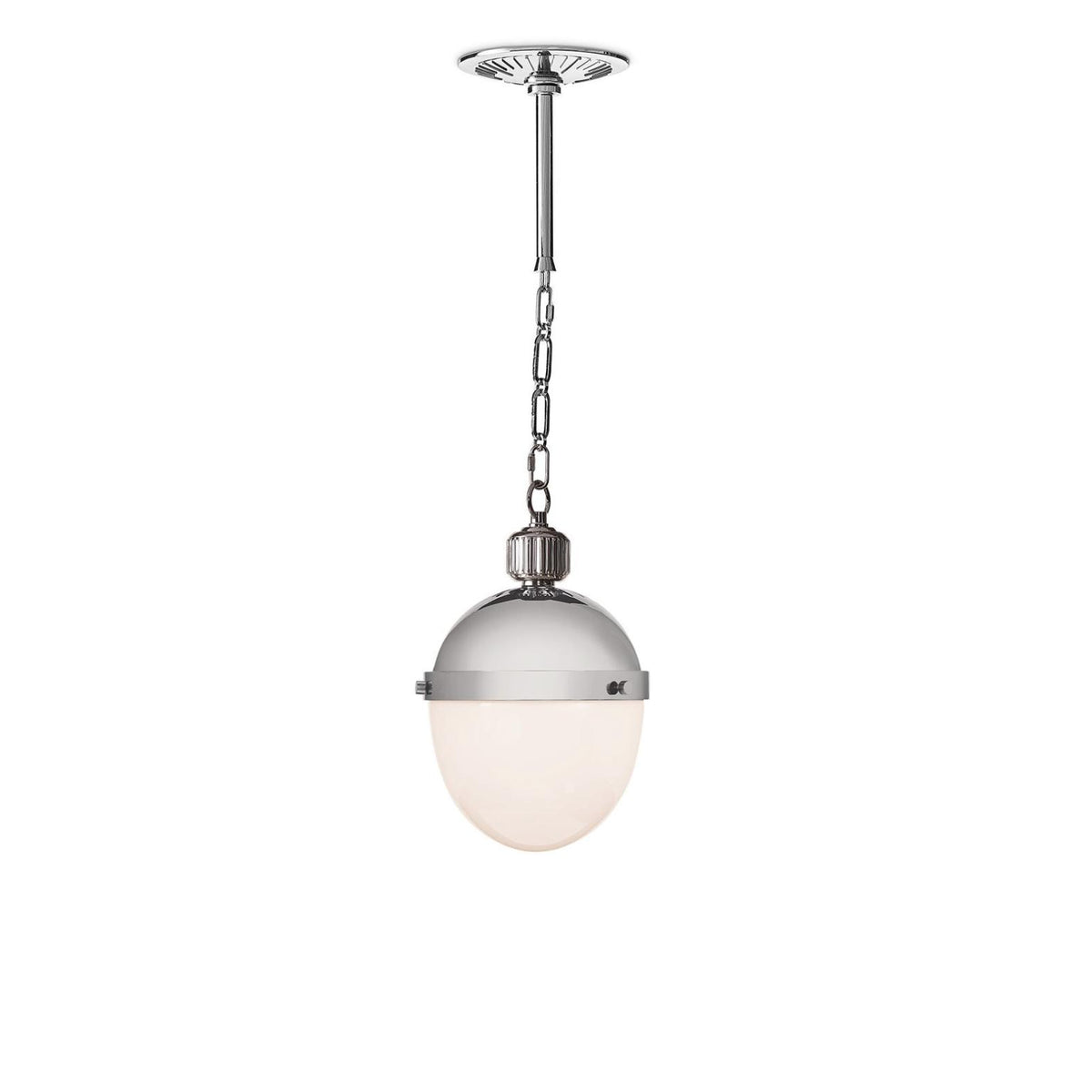 Otis Pendant Small - Polished Nickel | Bone & Brass
