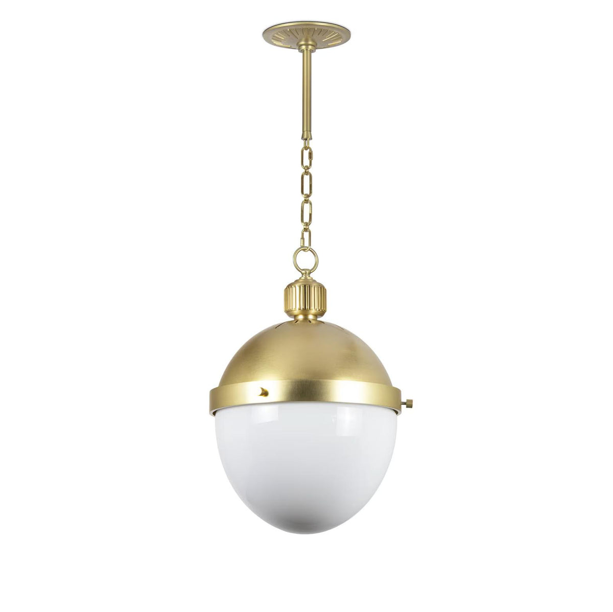 Otis Pendant Medium - Natural Brass | Bone & Brass