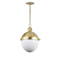 Otis Pendant Medium - Natural Brass | Bone & Brass