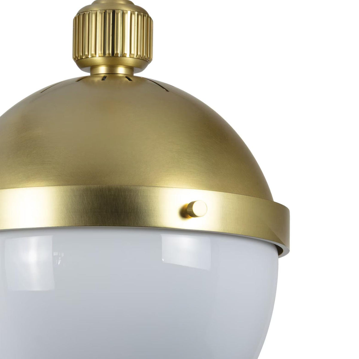 Otis Pendant Medium - Natural Brass - Pendant Detail | Bone & Brass