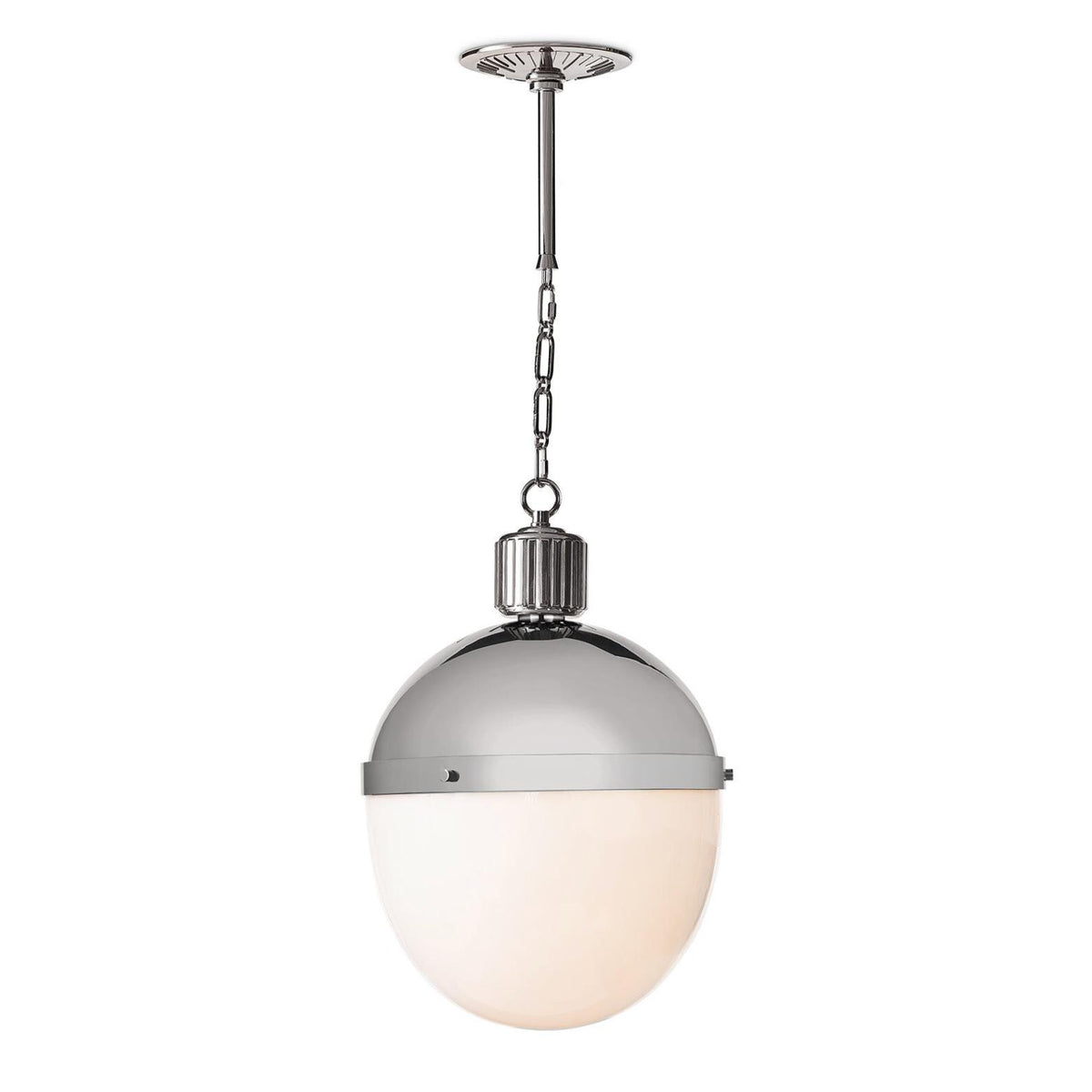 Otis Pendant Large - Polished Nickel | Bone & Brass