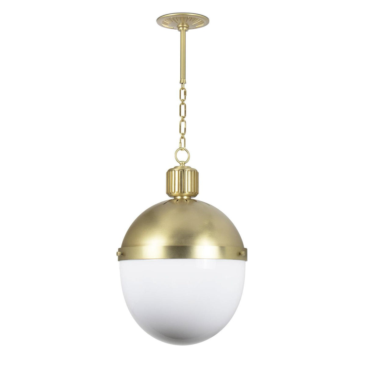 Otis Pendant Large - Natural Brass | Bone & Brass