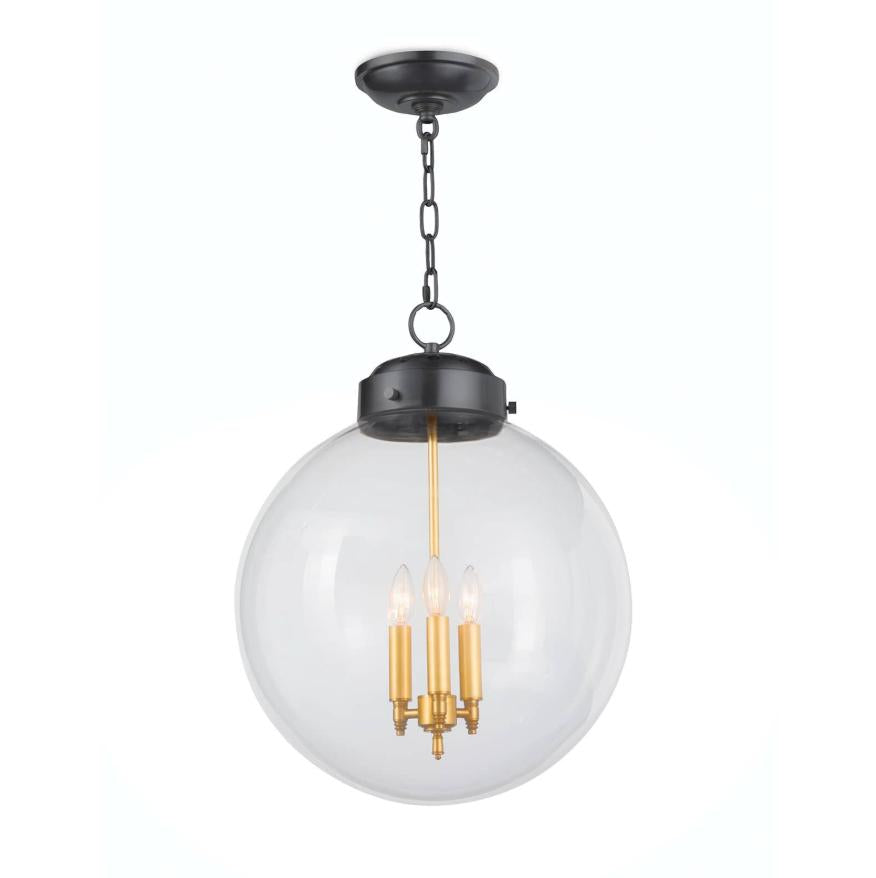 Globe Oil Rubbed Bronze Pendant | Bone & Brass