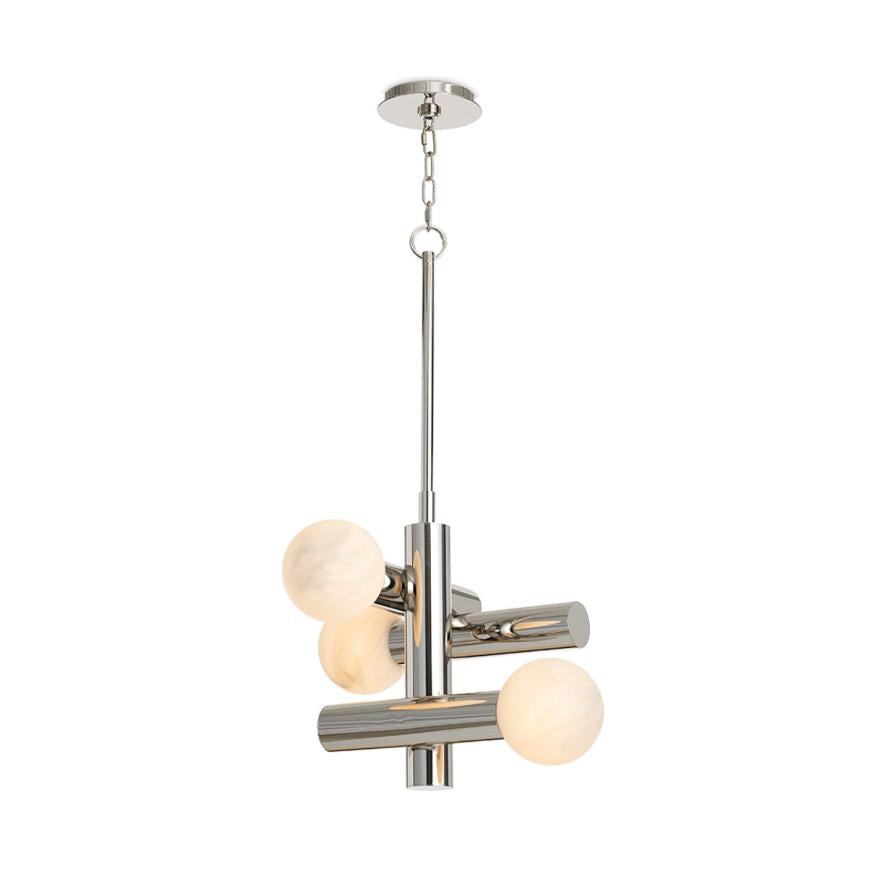 Dion Polished Nickel Pendant | Bone & Brass