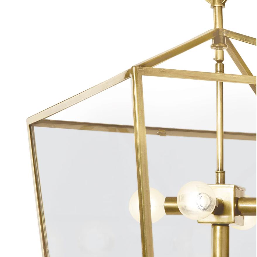 Camden Brass Pendant - Pendant Close Up | Bone & Brass