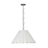 Allison Pendant Large - Polished Nickel - Pendant Close Up | Bone & Brass