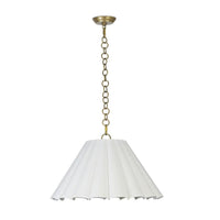 Allison Pendant Large - Polished Nickel - Pendant View | Bone & Brass