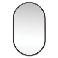 Canal Black Steel Mirror | Bone & Brass