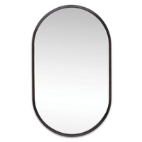 Canal Black Steel Mirror