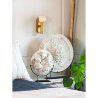 Dion Polished Nickel Sconce - Sconce Detail | Bone & Brass