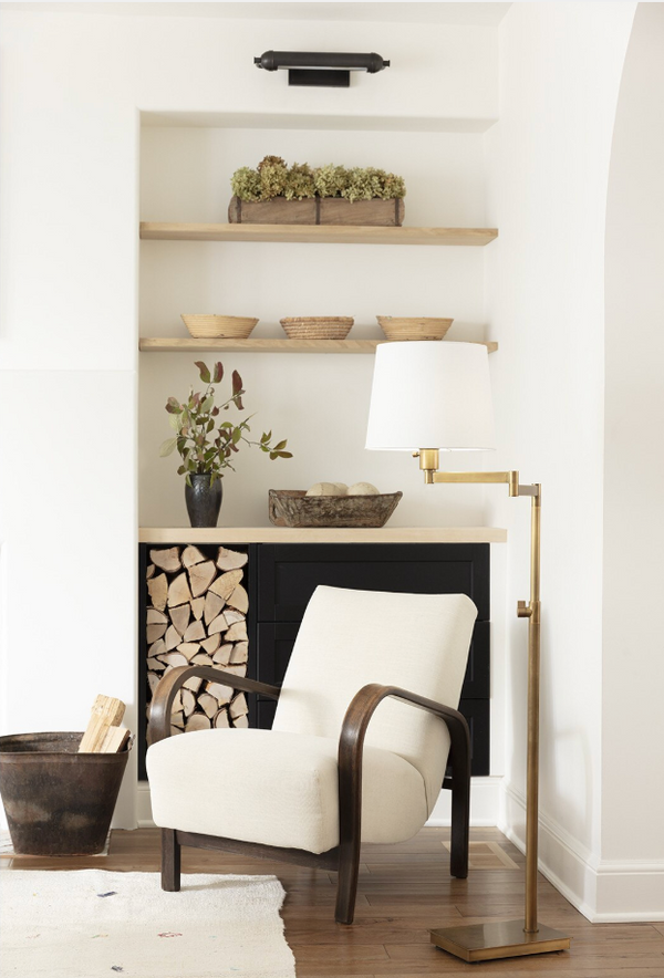 Virtue Polished Nickel Floor Lamp