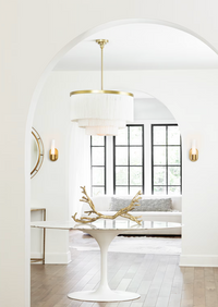 Cabaret Ivory Fringe Chandelier